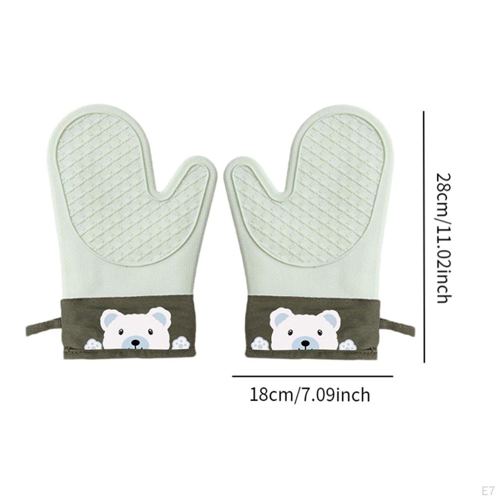 Heat-Resistant Oven Mitts Set for Cooking And Baking