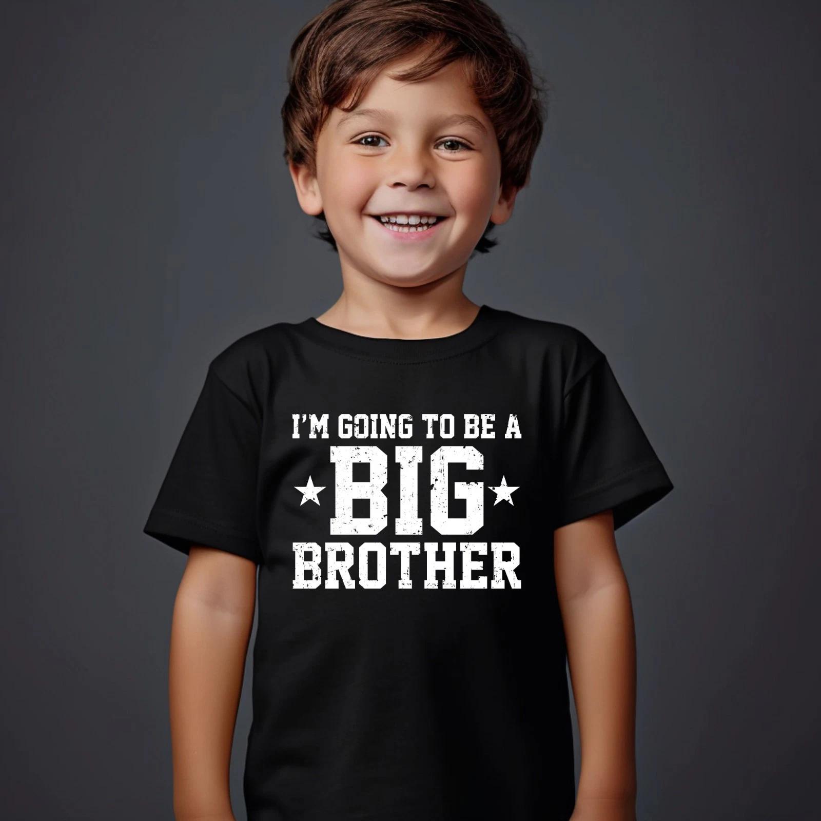 I m Going To Be A Big Brother Kids T Shirt Printed Pregnancy Announcement T Top XL