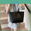 Borsa a Tote di Grande Capacità per Donna in Materiale PU con Chiusura Superiore a Zip per Uso Quotidiano