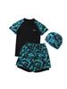 Boys' High-Elastic Quick-Dry Swimsuit Set - Anti-Embarrassment, Two-Piece Beachwear for Tweens and Teens