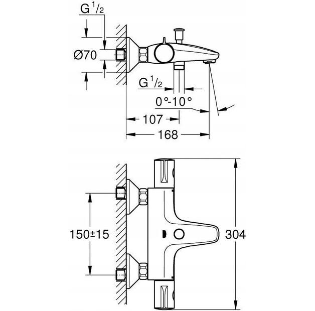 Смеситель GROHE Grohtherm 800 34576000