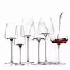 1 pieza Exquisita Copa de Vino Ultradelgada Cóncava-Convexa Cristal para Decantación Rápida Copas para Borgoña y Burdeos