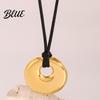 Versatile Jewelry Piece Boho Style Necklace Stainless Steel Ring Pendant