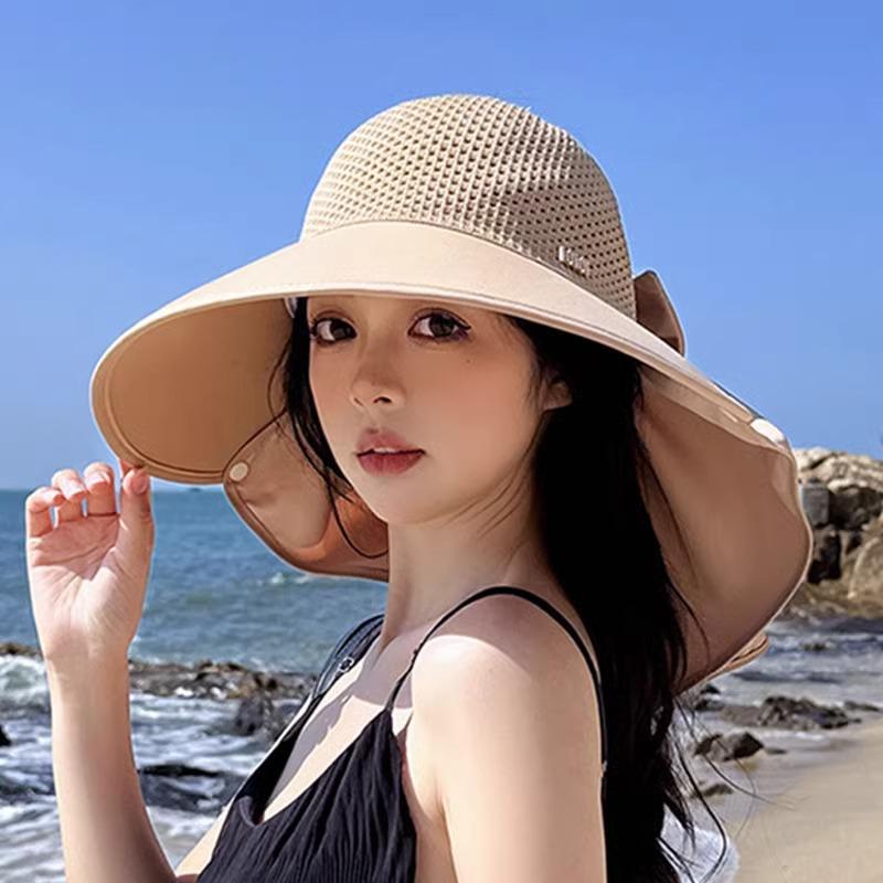 Sunscreen Hat Women's Summer Eaves Cycling Can't Blow Over Hat UV Protection Sun Hat Shawl Neck Protection Sun Hat