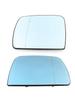 Blue Heated Left & Right Driver Side Wing Mirror Glass For BMW X5 E53 1998-2006