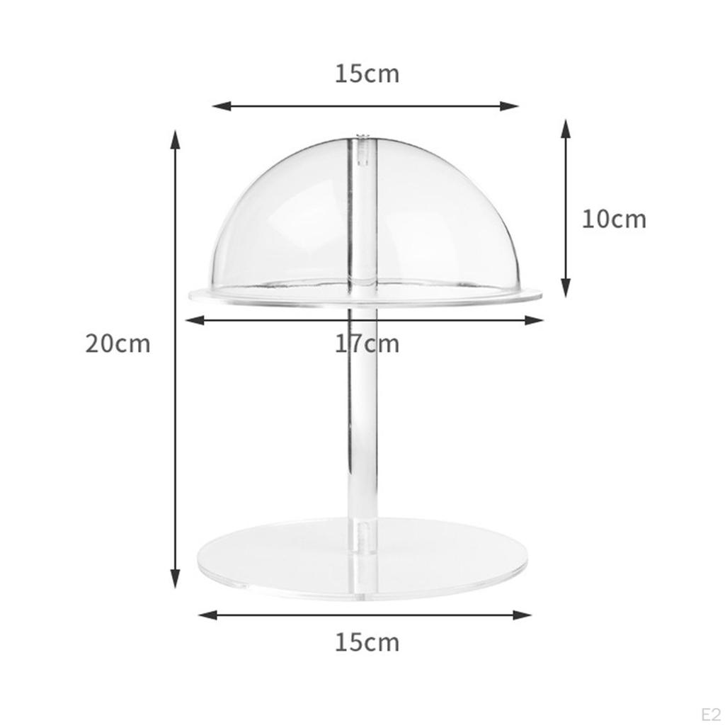 Acrylic Hat Display Stand Risers Stands Clear Pedestal Cowboy Holder for