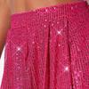 Women's Glitter Sequin Shorts High Waisted Going Out Sparkly Flowy Shorts Disco Party Festival Club Night Outfits