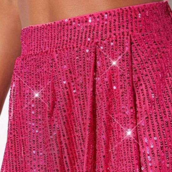 Women's Glitter Sequin Shorts High Waisted Going Out Sparkly Flowy Shorts Disco Party Festival Club Night Outfits
