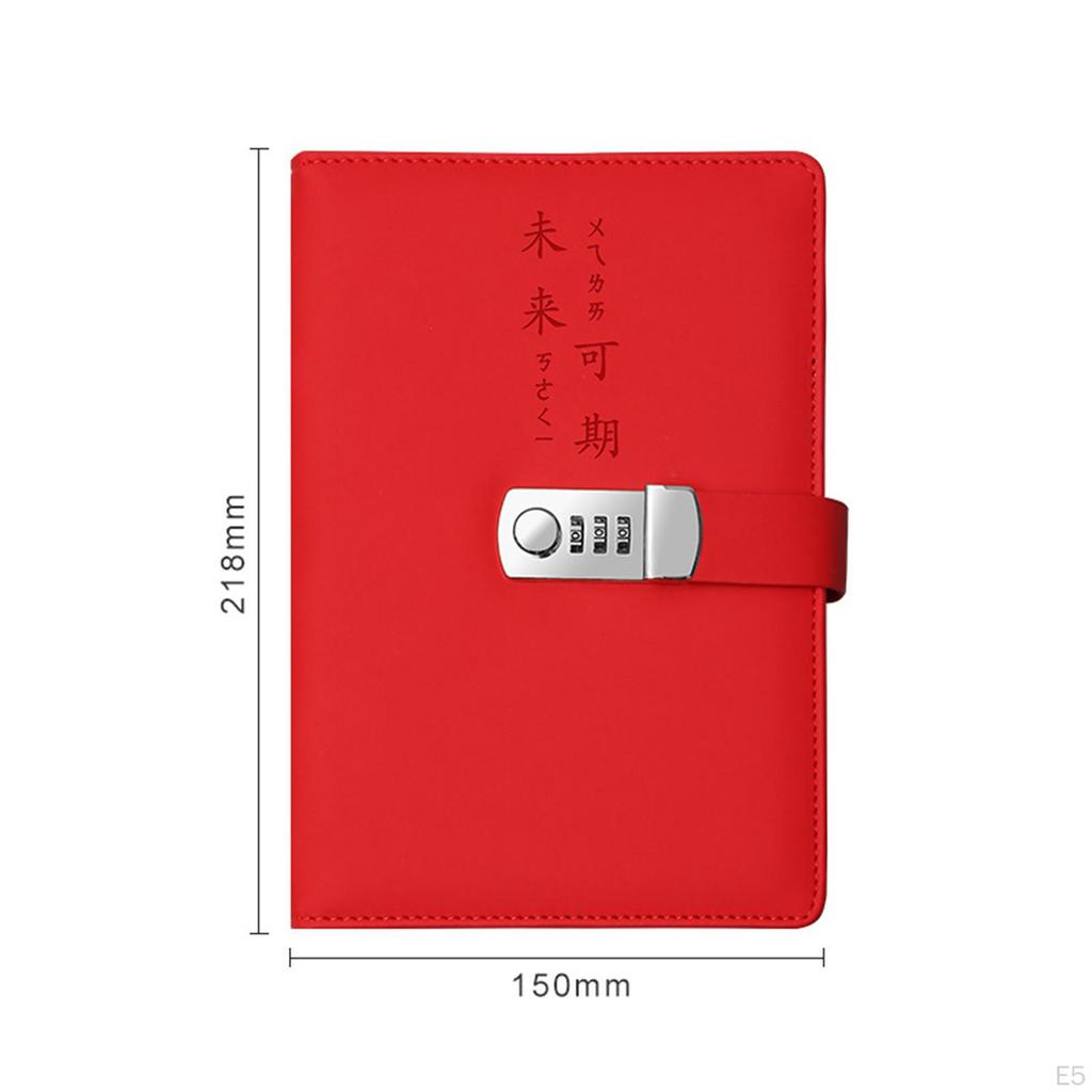 Confidential Notebook with Security Mechanism, Leather Journal Locked By Code