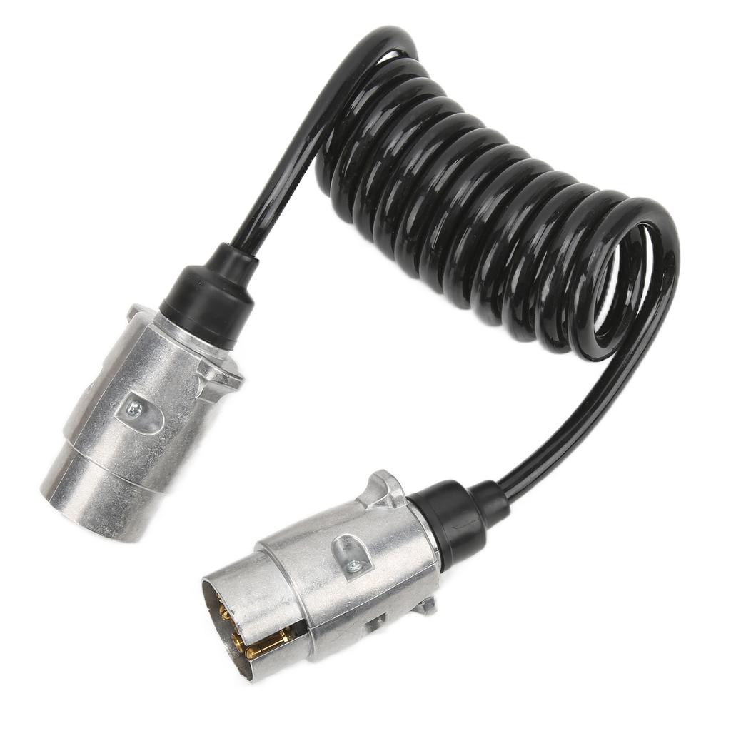 Anhängerstecker Verlängerungskabel 2 Meter 7-polig Metall Europäischer Standard Autozubehör