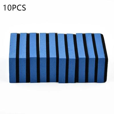 10pcs Cars Ceramic Coating Sponge Applicators Easy Cleaning Leather Polished Pads Foam Microfiber Common Cleaning Supplies