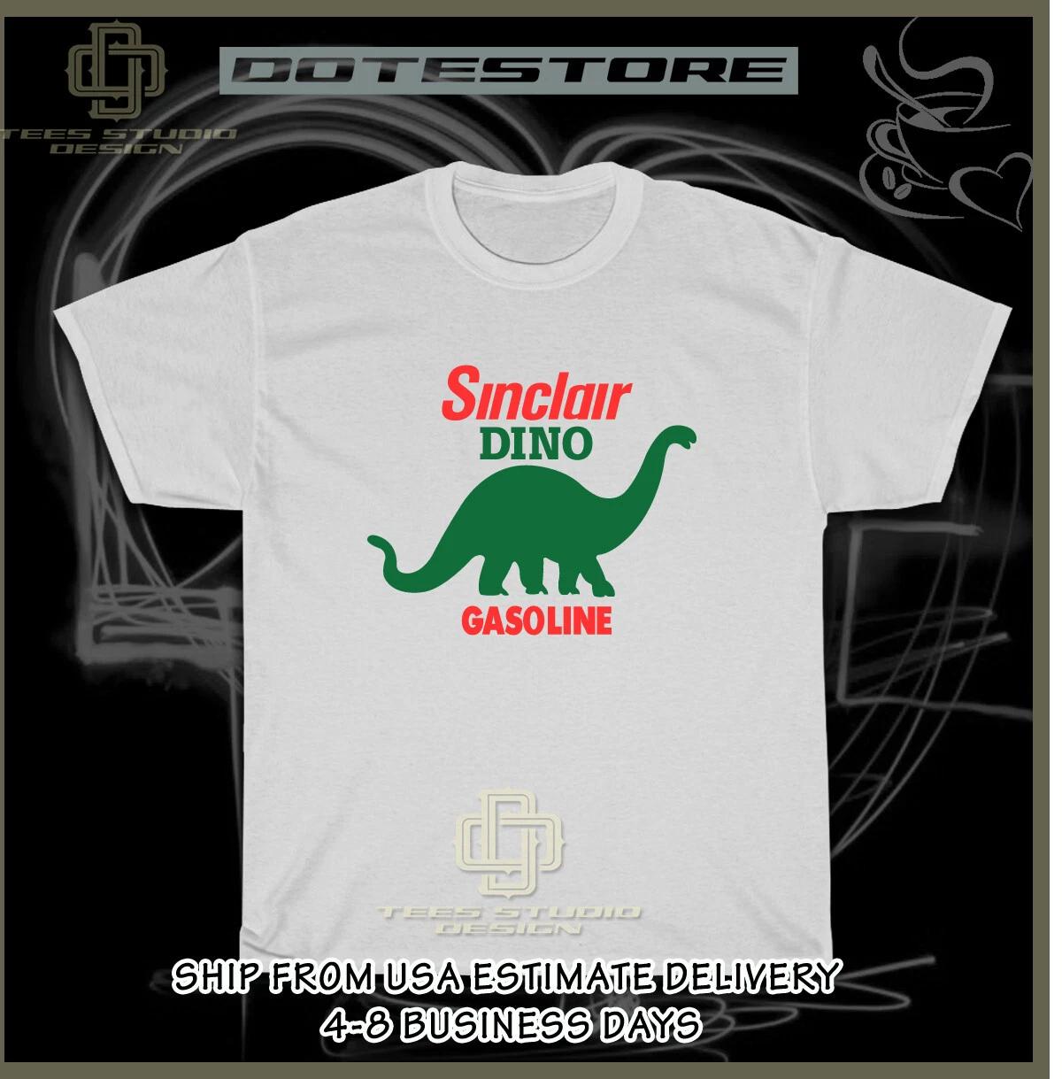 New Sinclair Dino Gasoline Logo Men s T-Shirt American Dotees Tee Shirt XS
