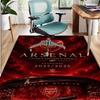 Arsenal F.C Muster Teppich, Innen-/Außenmatte, für Picknick, Spielzimmer, Schlafzimmer, Büro, Wohnzimmer, Heimdeko Teppich, Geburtstagsgeschenk
