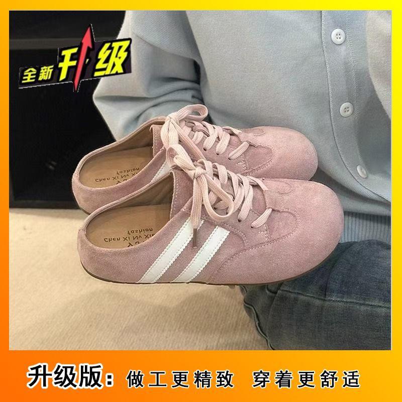 

Сандалии на толстой подошве с внутренней высотой, цветные, в стиле ретро, с закрытым носком, полушлепанцы, женские, для улицы, новые модели весна-лето 40