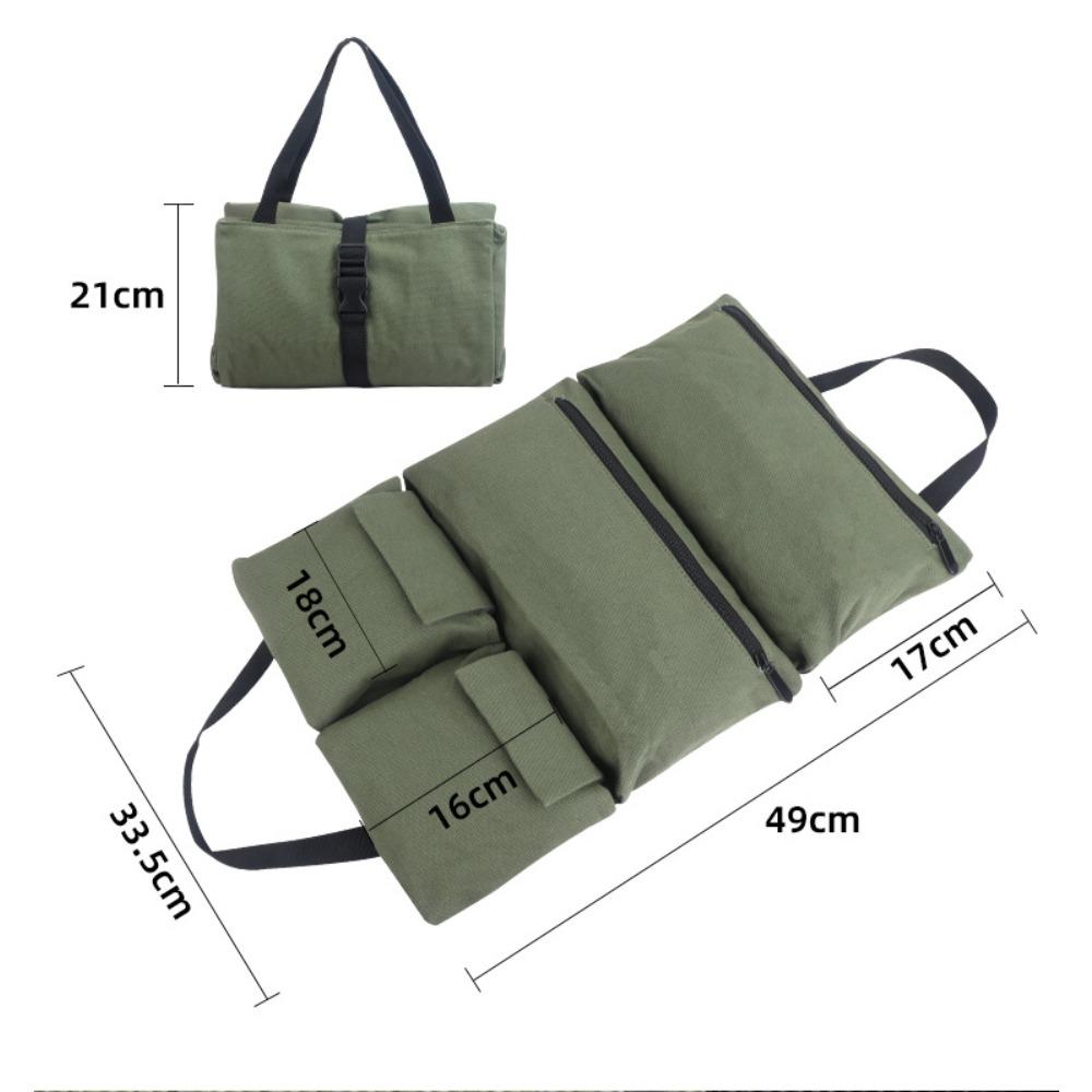 Multi functional hardware toolkit, canvas, wear-resistant, portable, repair electrician bag, car mounted, repair, tool storage bag