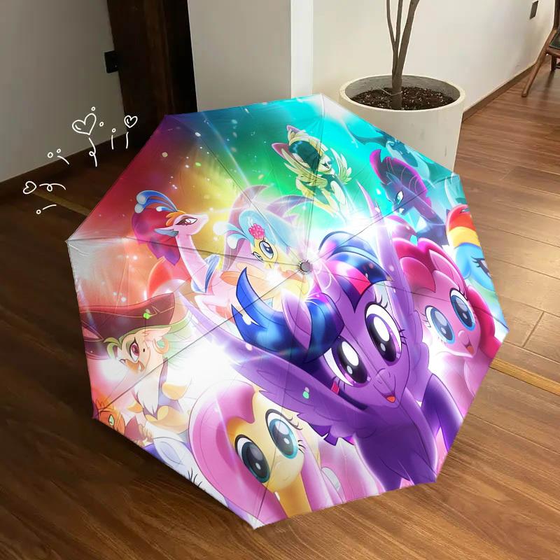 1pc My Little Pony Themed High-quality Umbrella,Automatic Opening and Closing Umbrella,Multi-functional Umbrella G0811358