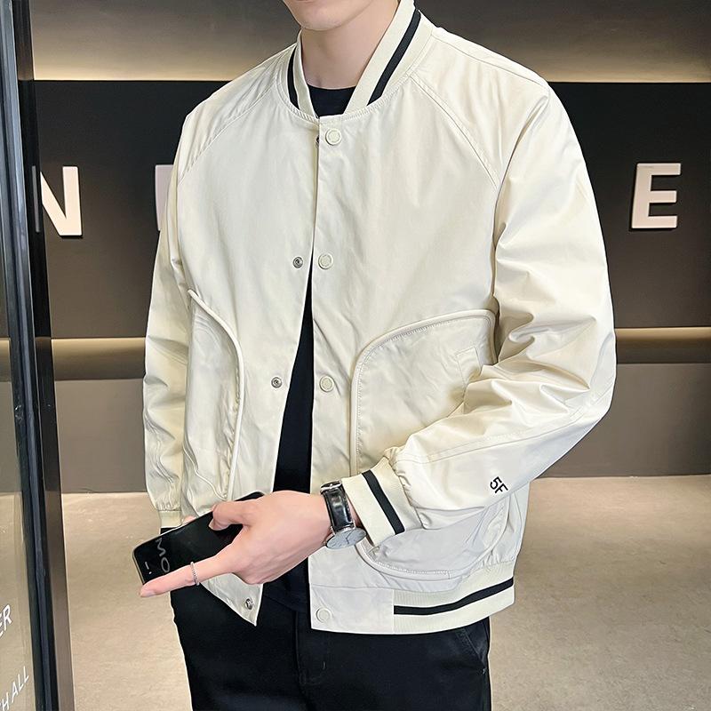 

Coat new spring and autumn Korean version trendy casual versatile large size men s jacket on clothes M