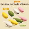 Interactive Play Electric Cat Chasing Beetle Toy Replaceable Battery Release Energy Jumping Bug Cat Toy Sturdy TPU