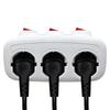 Independent Switch EU Schuko Triple Outlet Power Expansion Plug 1 to 3 Wall Socket Adapter Power Splitter For home