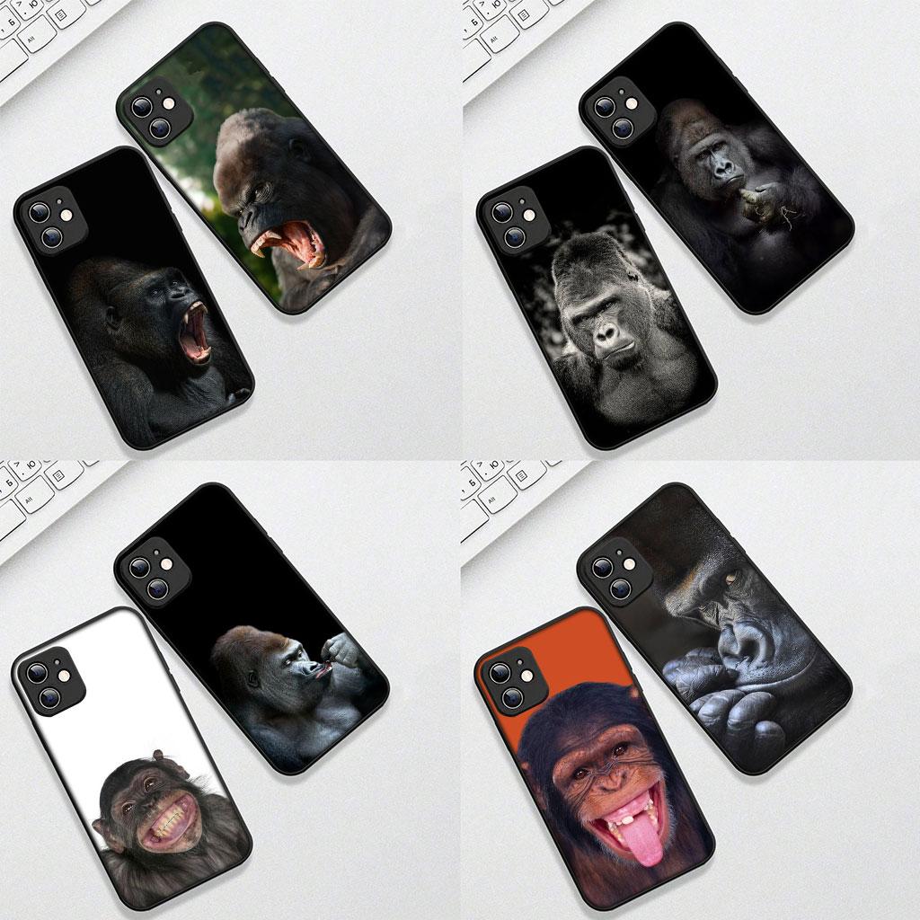 Monkey Gorilla Ape Baby Cute Phone Cover for Samsung Galaxy S22 S21 S20 FE Ultra Plus A35 A36 A55 A37 A33 A34 A57 Soft Case