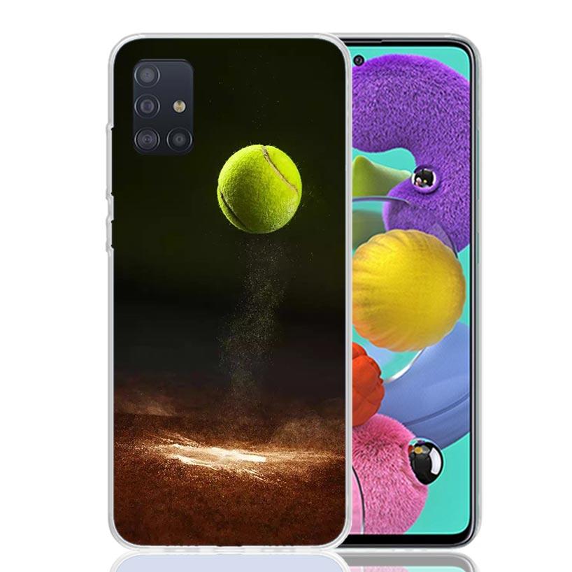 Tennis Sport Phone Case for Samsung Galaxy A52 A51 A50S A12 A22 A32 A72 A10S A30S A31 A71 Note 20 Ultra 10 Plus S10 Galaxy A52 A