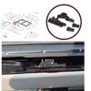 ESR617 MySky Panoramic Roof Sunroof Slideway Ceiling Bracket Set for Jeep Renegade BU B1 BV 2014-On SUV Van 77368445