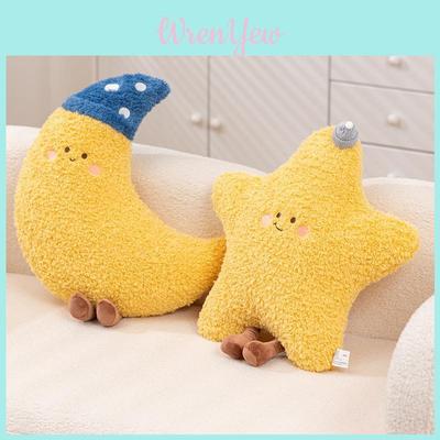 Plüsch-Kuschelkissen mit Wolkenmuster und Stickerei für die Wohnzimmerdekoration