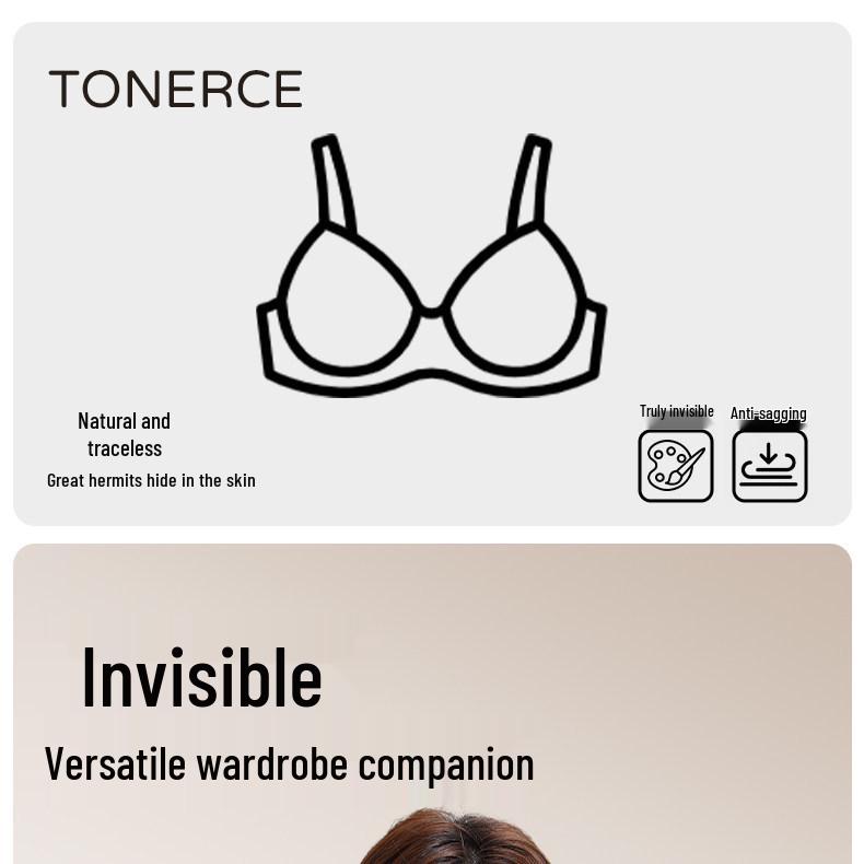 Seamless Invisible Bra: Skin Tone Thin Strap Vest for Small-Chested Women