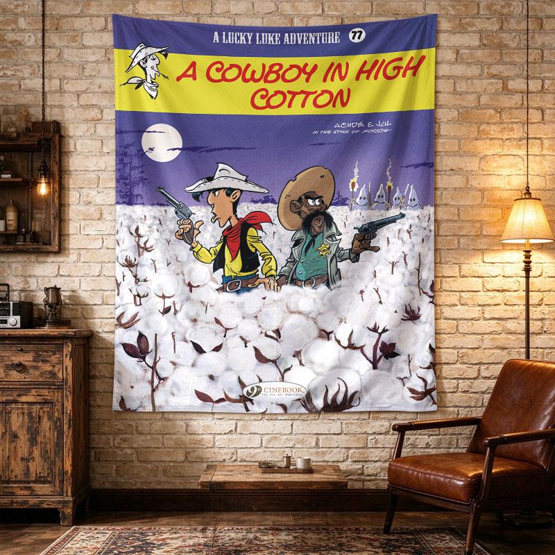 Lucky Luke Cowboy High Cotton Moon Field Comic Cover