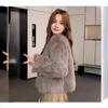 Herbst und winter neue nachahmung fuchs pelzmantel frauen junge mode kurze pelz integrierte kleine duftenden mantel