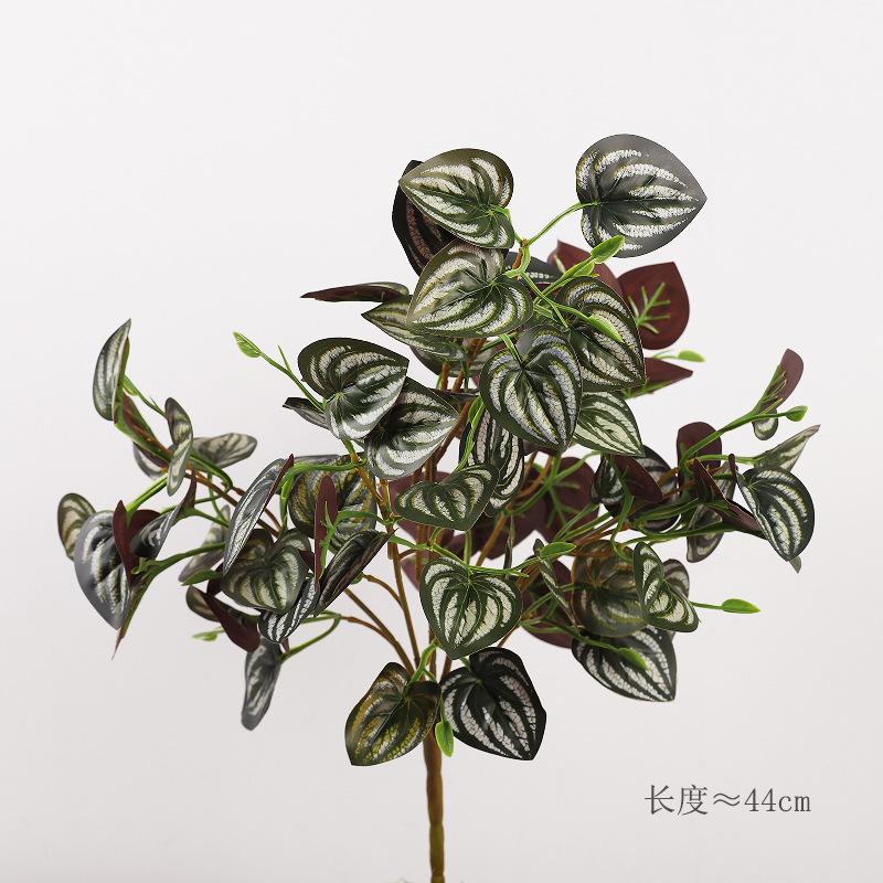Feel simulation Begonia leaf handle bundle chicken heart leaf watermelon leaf single plant wall leaf green leaf