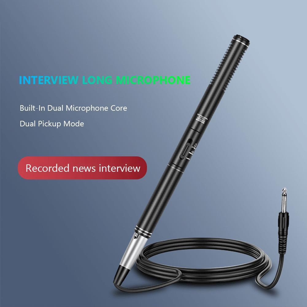 

Professional Condenser Microphone Interview Recording Youtube Live Mic for DSLR
