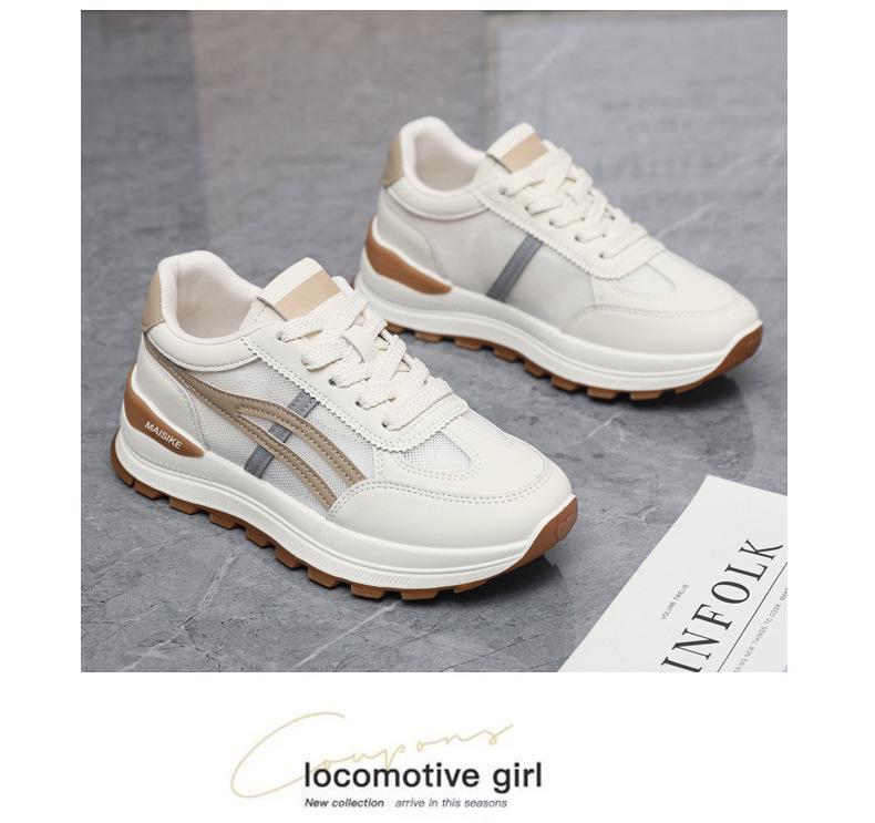 Forrest Gump Women's 2025 Versatile Mesh Running Shoes - Breathable, Thick-Soled, Height-Enhancing Sneakers for Spring and Autumn.