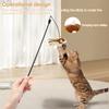 Bird Cat Toy 500mAh Rechargeable Chirping Toy Interactive Sparrow Flapping Bird Cat Toy Realistic Plush for Cats To Play Alone