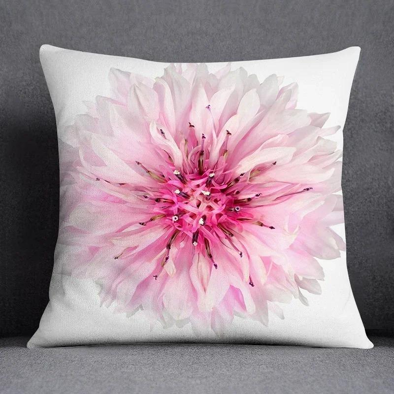 Office Living Room Home Pillowcase Flower and Sunflower Pattern Pillowcase Car Ornaments