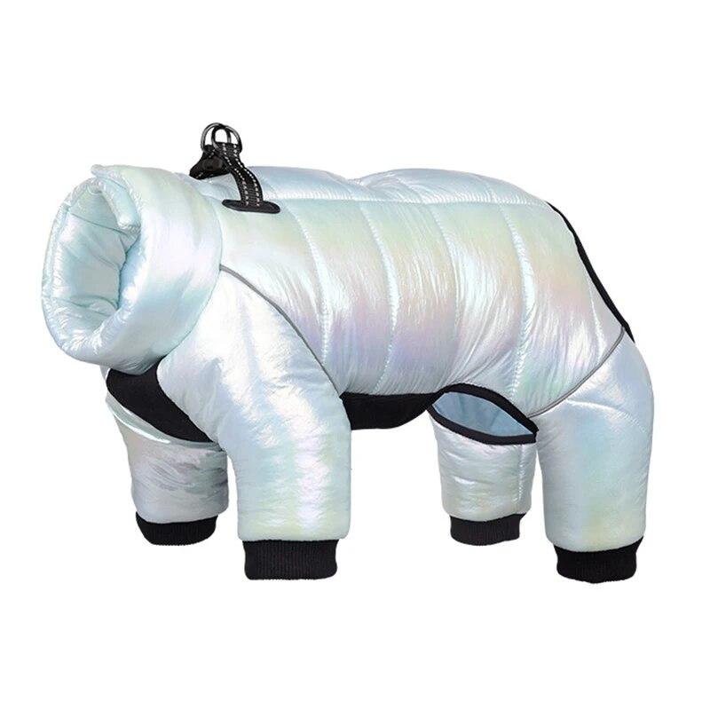 

Одежда для домашних животных, пальто для французского бульдога для маленьких собак, водонепроницаемая куртка, комбинезон со встроенным воротником, светоотражающая одежда для собак, одежда S ярко-синий