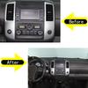 Glossy Piano Black Volume Adjustment Knob Trim Sticker For Nissan Frontier 05-21