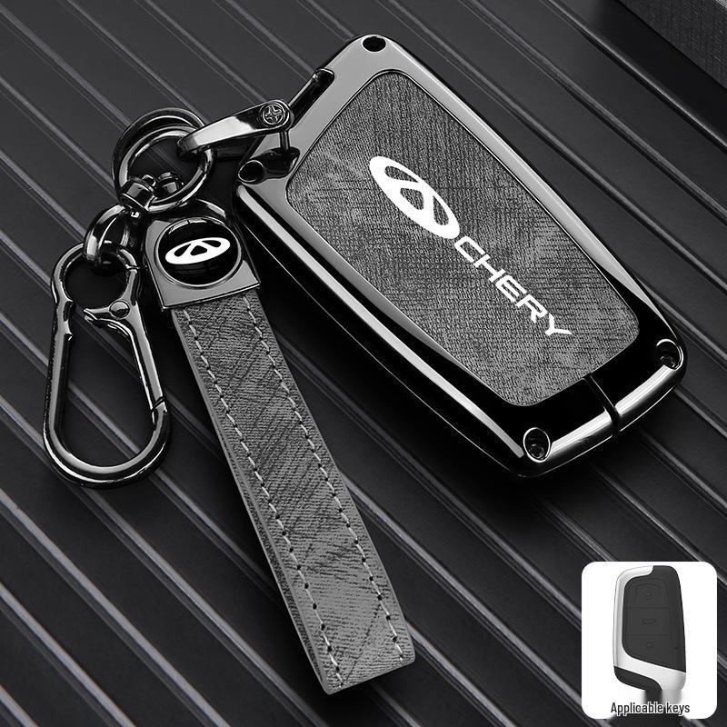 Zinc Alloy Key Shell Covers for Chery, Tiggo 8, 7 Plus - Full Coverage, 5x Anti-Drop Protection