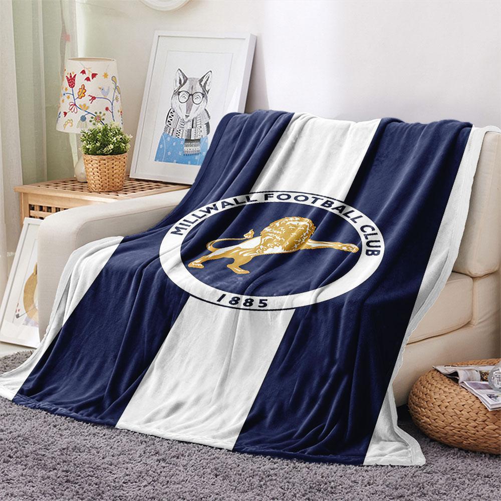 Málaga C.F. Coperta con Logo, Alta Qualità, Confortevole per Tutte le Stagioni, Decorazione per la Casa, Calore e Comfort