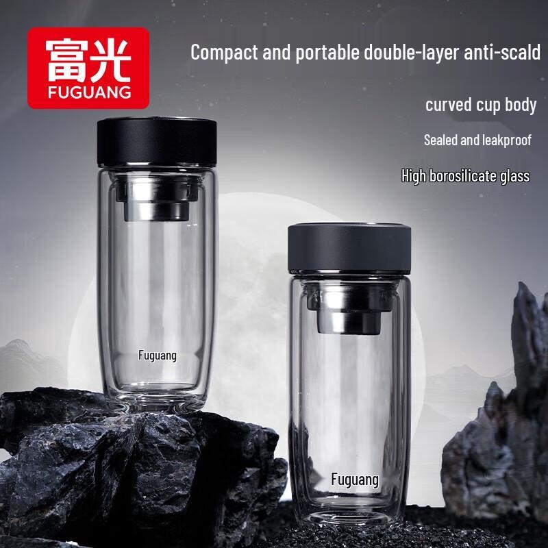 Fuguang Yiqing Double-Layer Glass Cup