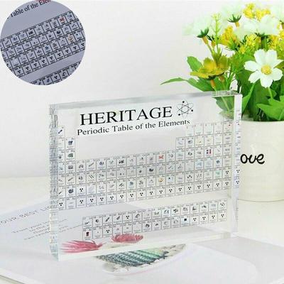 Teaching Gifts Kids Gifts Acrylic Periodic Table Ideal Gift Real Elements Practical