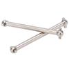 2Pcs Metal Stainless Steel Rear CVD Drive Shaft Dogbone for WLtoys 104072 Car RC Car Upgrade Parts Accessories