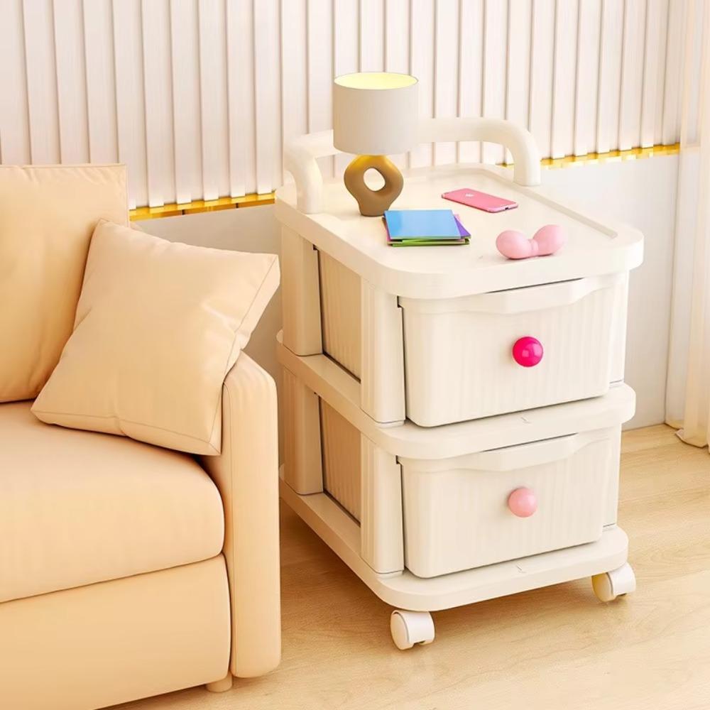 Transparent Drawer Storage Rack Trolley Style Household Storage Cabinet Trolley Storage Shelf  Home