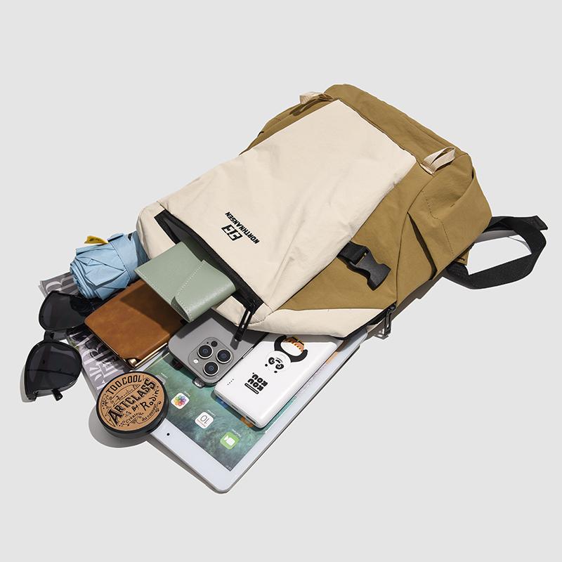 Color Block Outdoor Backpack Unisex Sports Backpack Lightweight Travel Backpack