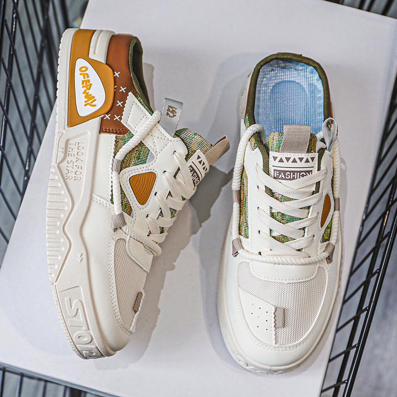 

Lightweight Slippers Breathable Men s Flat Shoes Fashionable Men s New Sports Shoes Comfortable Driving Loafers Slip-on Shoes 39