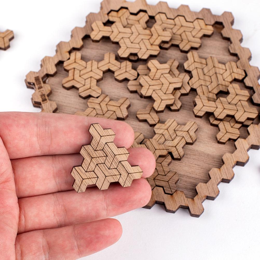 Irregular Decompression Puzzle Wooden Toys Wooden Jigsaw Puzzle Gift for Birthday or Holiday