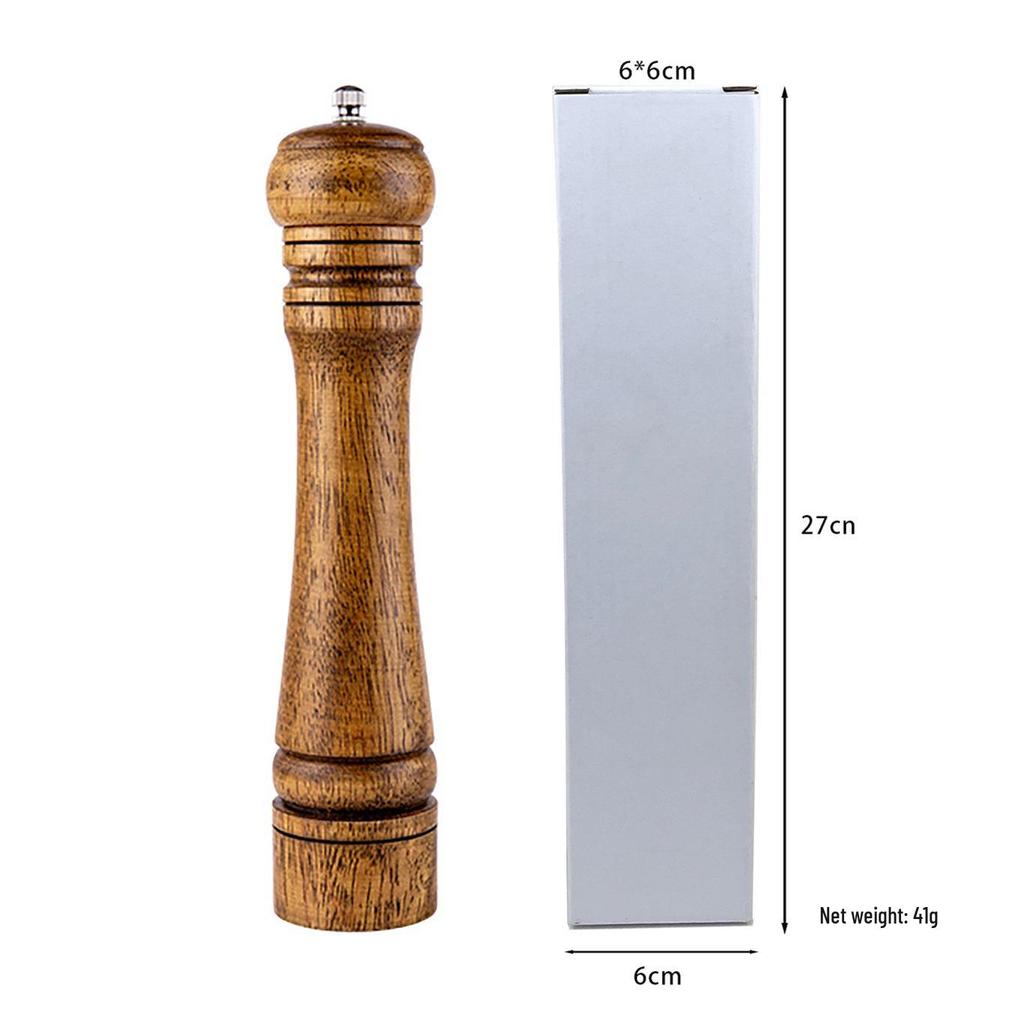 Oak Manual Grinder: 5, 8, 10 Inch Pepper & Sichuan Pepper Seasoning Bottle
