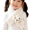 Korean Style Winter Plush Rabbit Scarf for Children: Cute, Thick, and Warm Neck Protector