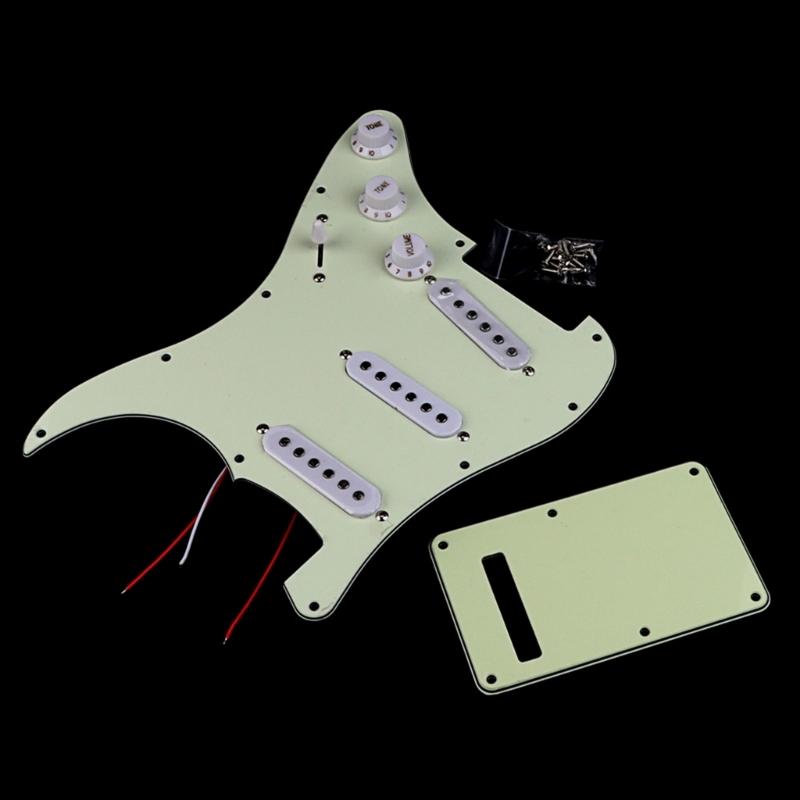 Electric Guitar Single Coil Pickup Pickguards 11 Holes Guitar Prewired loaded Pickguards Guitar Playing Accessories