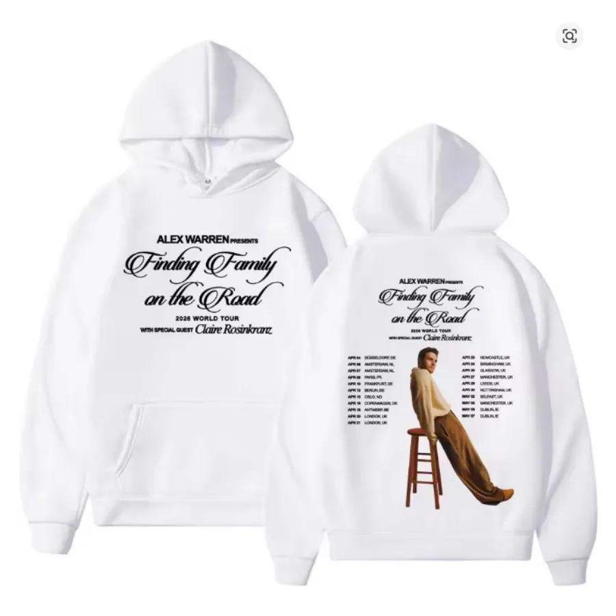 Alex Warren Tour 2026 Oversized Women/Men Hoodie Sweatshirt Y2K Streetwear Hip Hop Pullover Hooded Jacket Casual Tracksuit210
